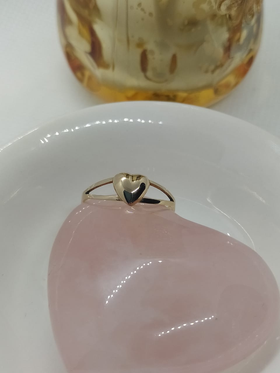 Anillo corazón 1 2 gramos aprox oro 18k Joyas Viviana Lillo